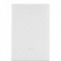 Силиконовый чехол Xiaomi Silicone Protector Sleeve для аккумулятора Mi Power Bank 10000 Белый — фото