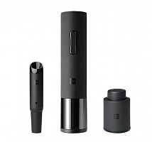 Набор для вина Xiaomi Huohou 3 В 1 Electric Bottle Openner Deluxe Set (HU0090) Black (Черный) — фото