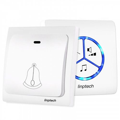 Умный дверной звонок Linptech Self Powered Wireless Doorbell G1 White (Белый) — фото