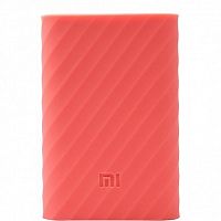 Силиконовый чехол Xiaomi Silicone Protector Sleeve для аккумулятора Mi Power Bank 5000 Розовый — фото
